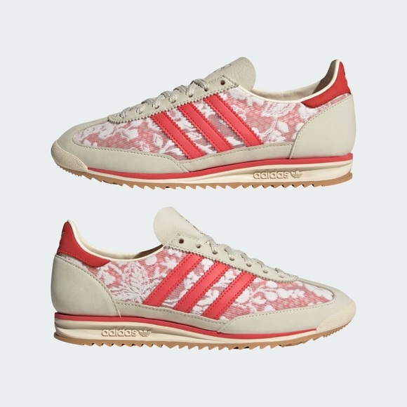 adidas Originals Shoes - NWT Adidas SL 72 OG x Liberty London Floral Lace Cloud White Scarlet Sneaker 7